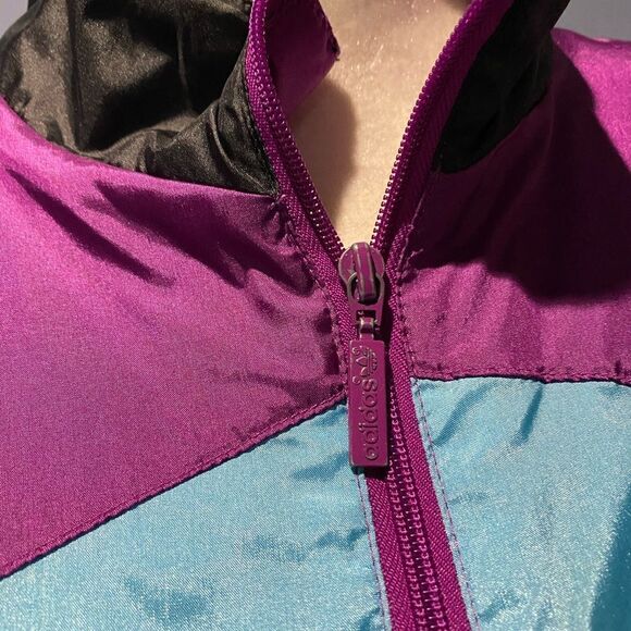 Adidas Vintage Purple and Blue Windbreaker Jacket - Picture 8 of 11